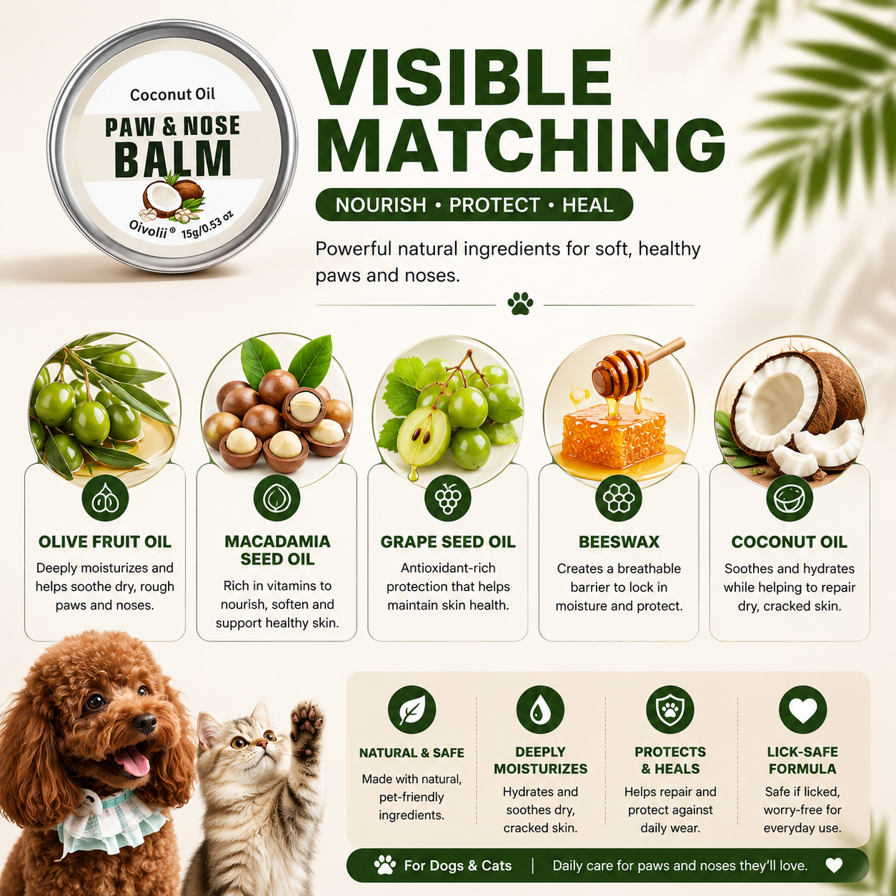 Paw & Nose Balm | Natural Moisturising Balm for Dogs & Cats