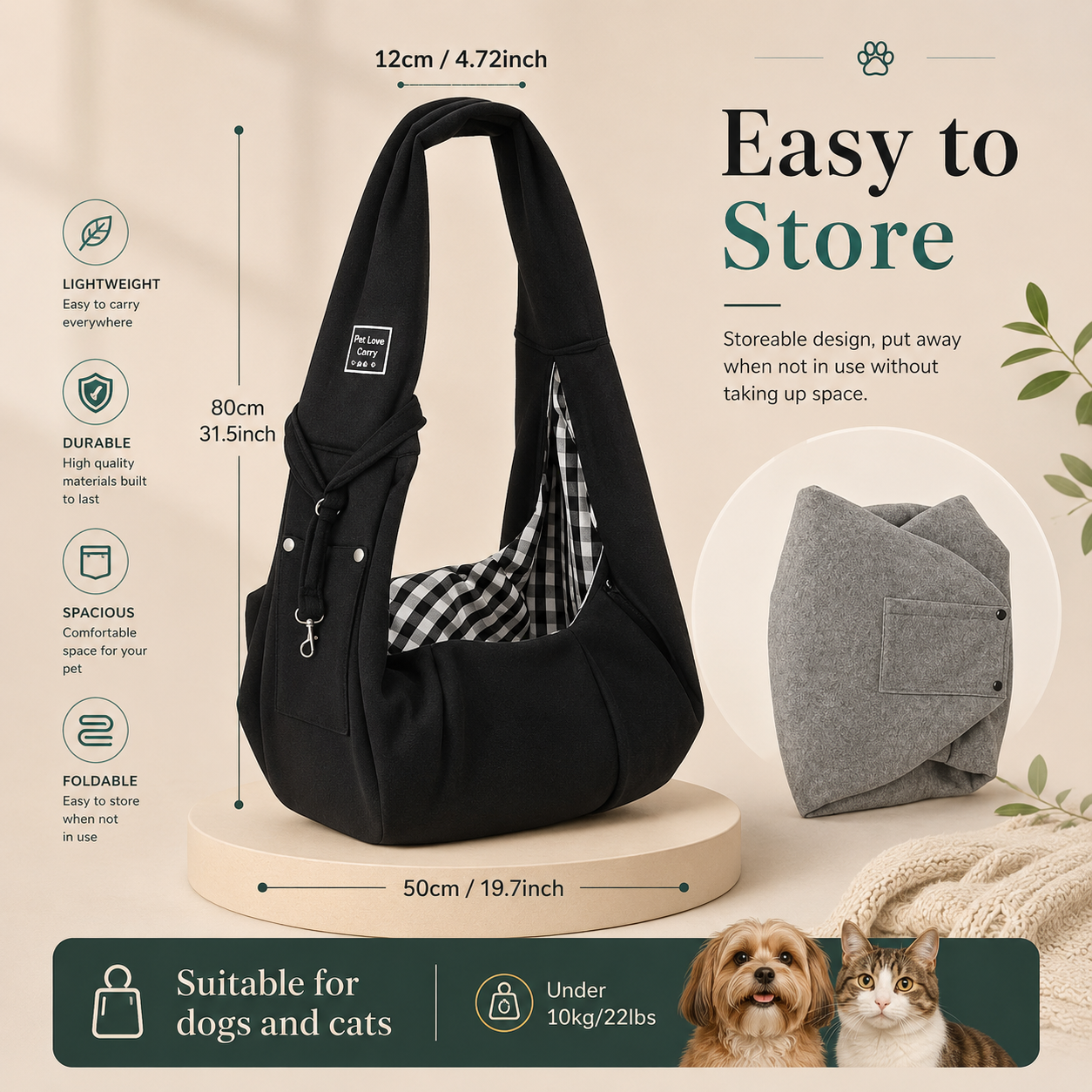 Paw Living Dog Carrier Bag