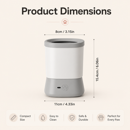 Automatic Pet Paw Cleaner | 360° Deep Cleaning Cup