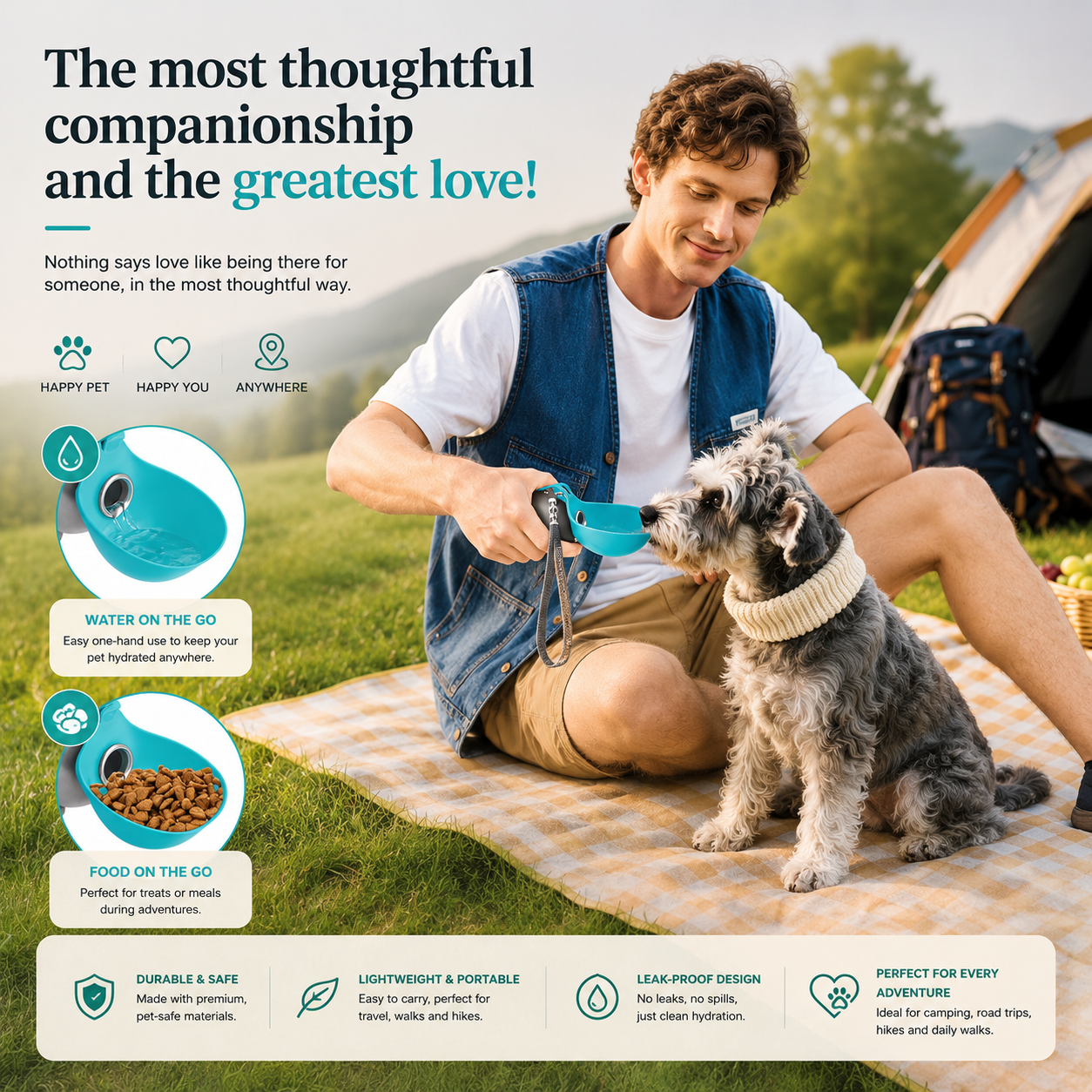 Paw Living Portable Dog Water Bottle